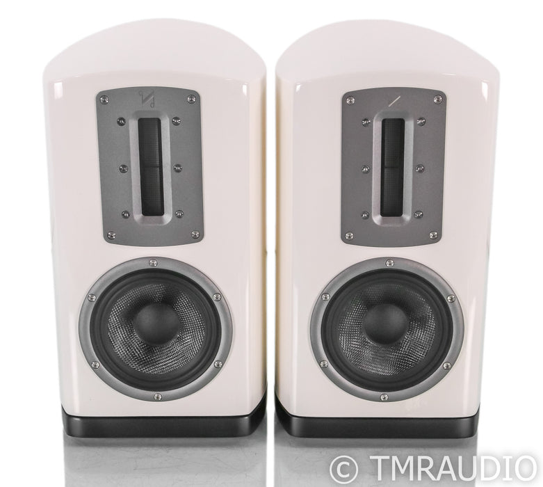 Quad Z1 Bookshelf Speakers; Piano White Pair; Z-1