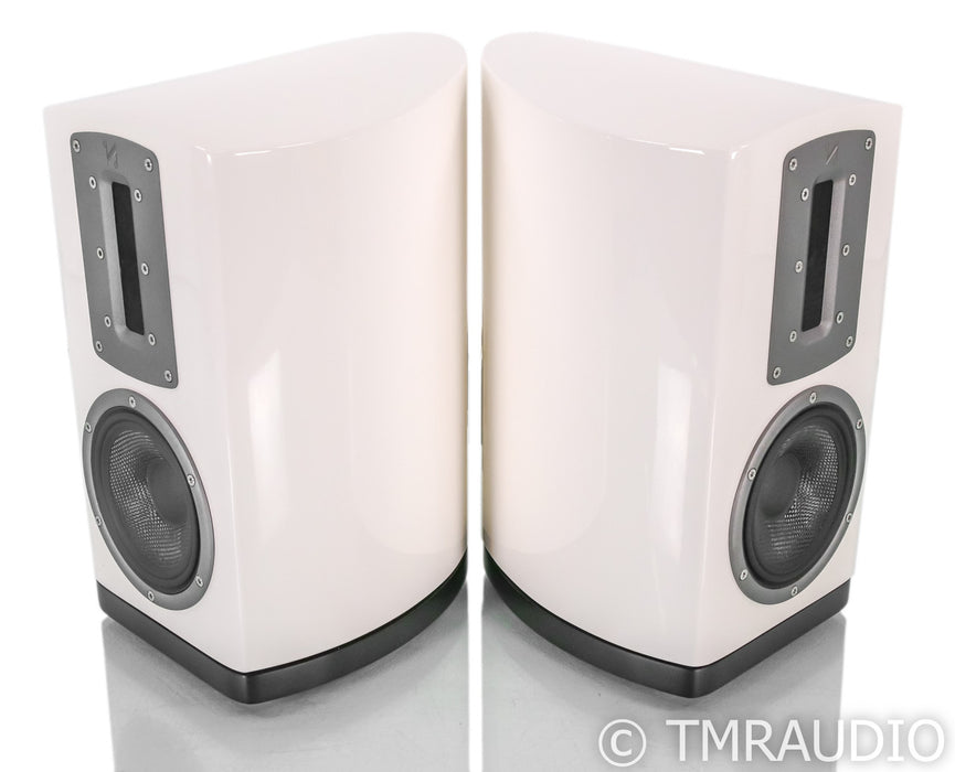 Quad Z1 Bookshelf Speakers; Piano White Pair; Z-1