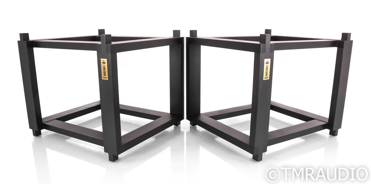 Ton Trager Reference Stands for Harbeth Monitor 40; Beech Black Pair (Open Box)