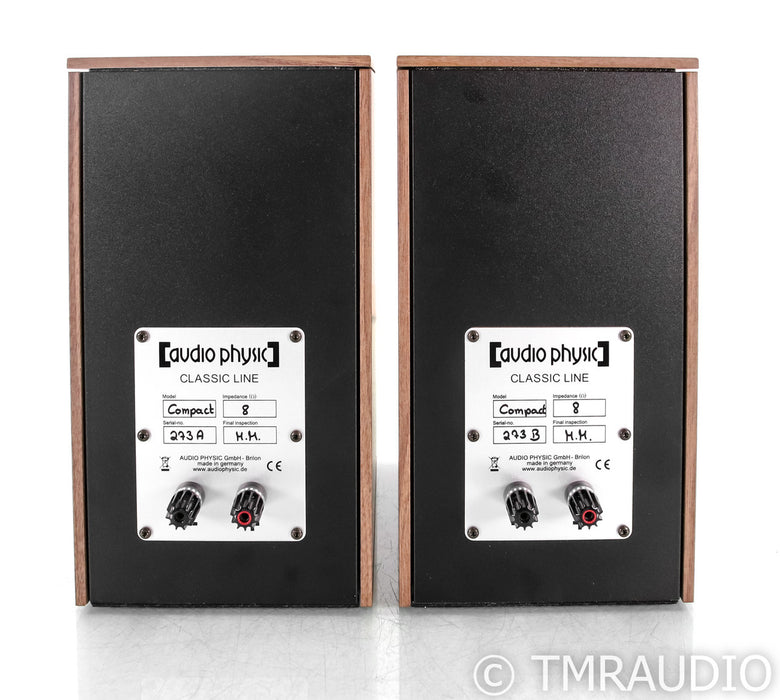 Audio Physic Classic Line Compact Bookshelf Speakers; Walnut Pair
