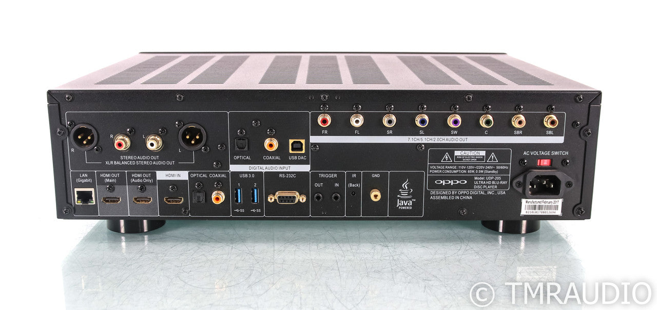 Oppo UDP-205 Universal 4K UHD Blu-Ray Player; Remote