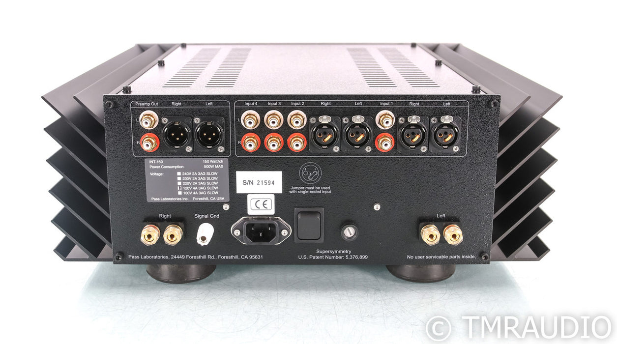 Pass Labs INT-150 Stereo Integrated Amplifier; INT150; Remote