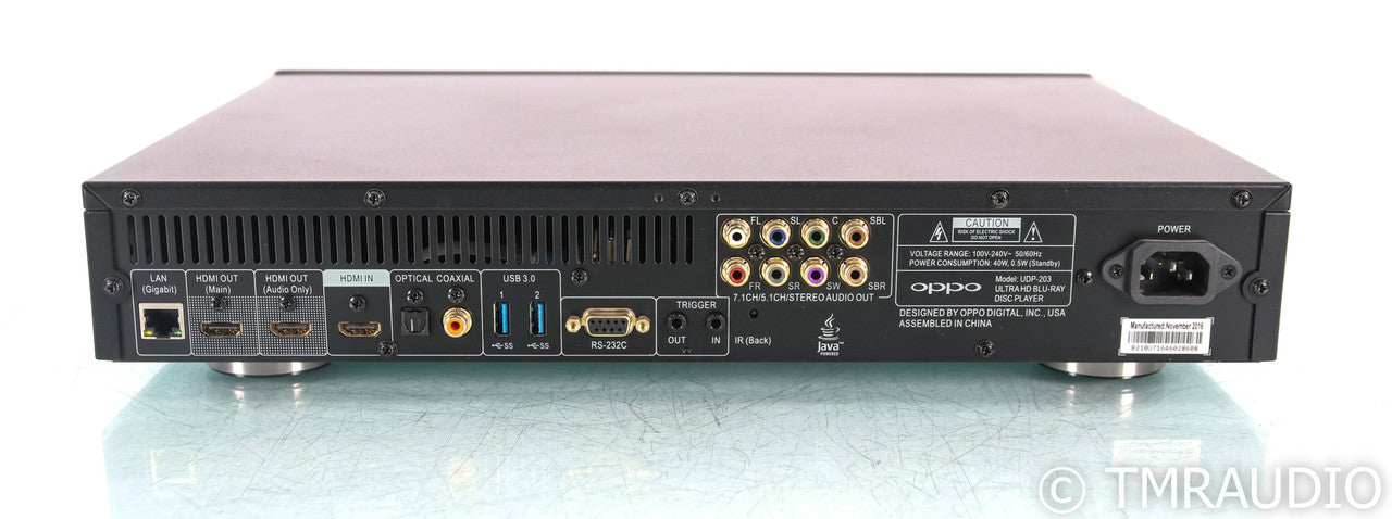 Oppo UDP-203 Universal 4K UHD Blu-Ray Player; HDR; Remote