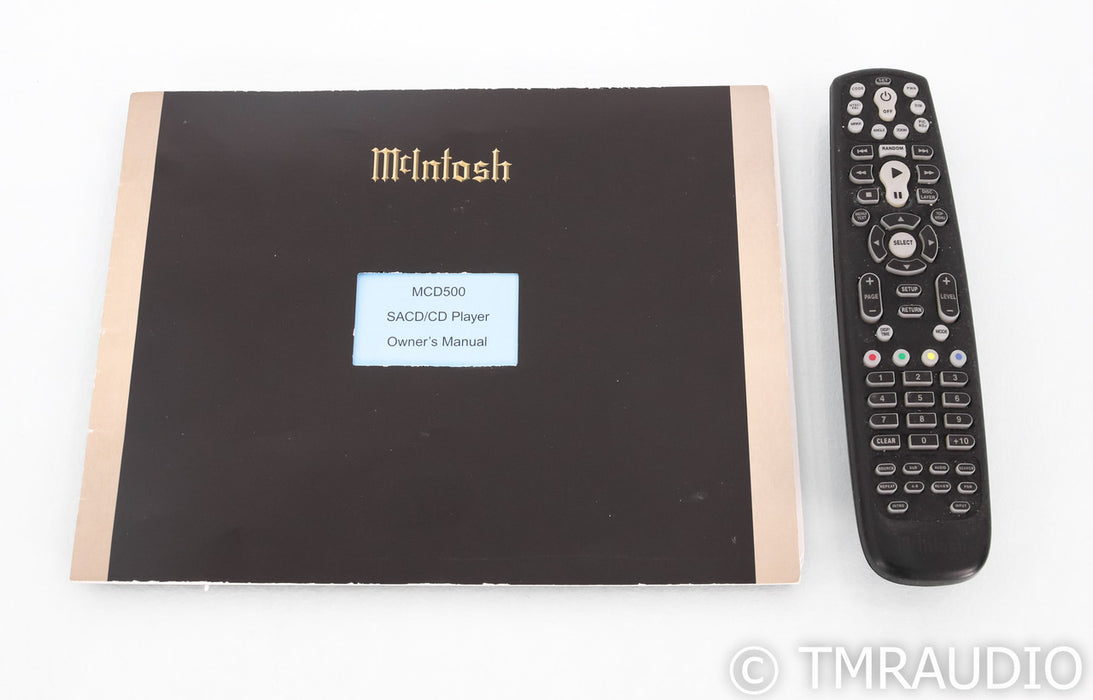 McIntosh MCD500 SACD / CD Player; Remote; MCD-500