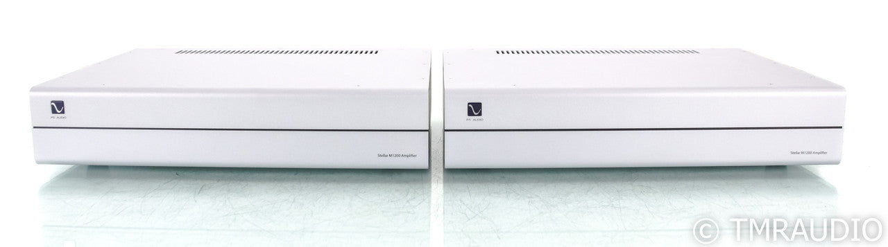 PS Audio M1200 Mono Tube Hybrid Power Amplifier; Silver Pair; M-1200 (Used)