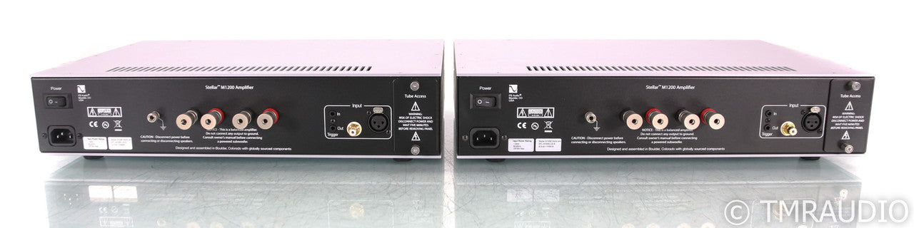 PS Audio M1200 Mono Tube Hybrid Power Amplifier; Silver Pair; M-1200 (Used)