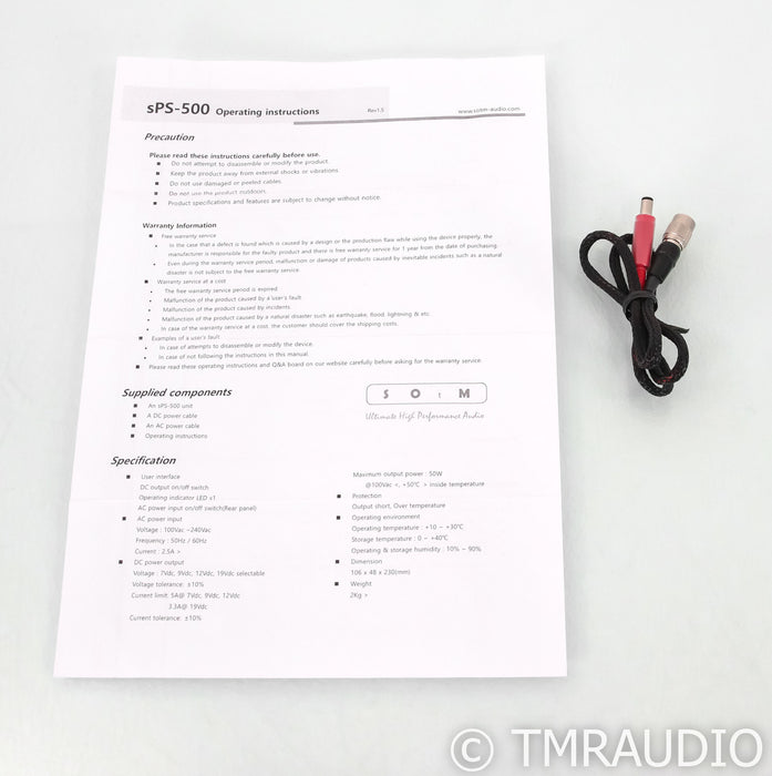 SoTM sPS-500 DC Power Supply; SPS500