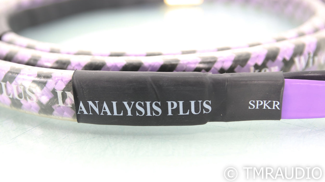 Analysis Plus Solo Crystal Oval 8 Speaker Cables; 6ft Pair