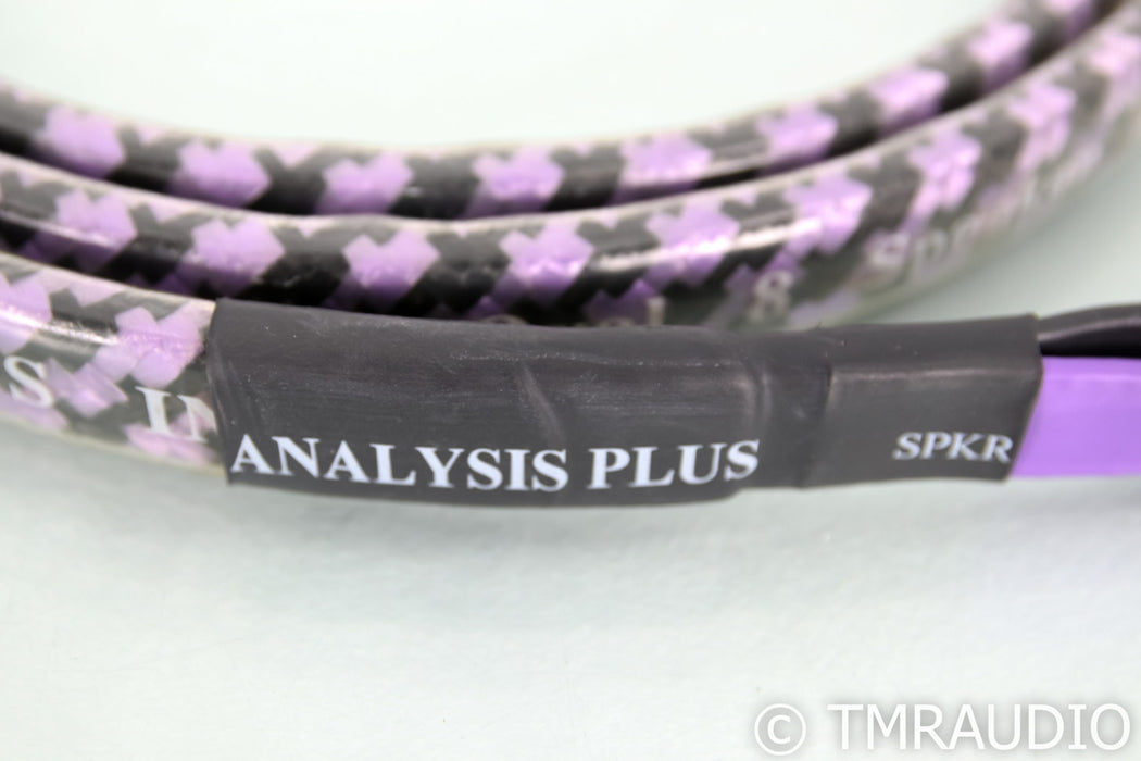 Analysis Plus Solo Crystal Oval 8 Speaker Cables; 6ft Pair