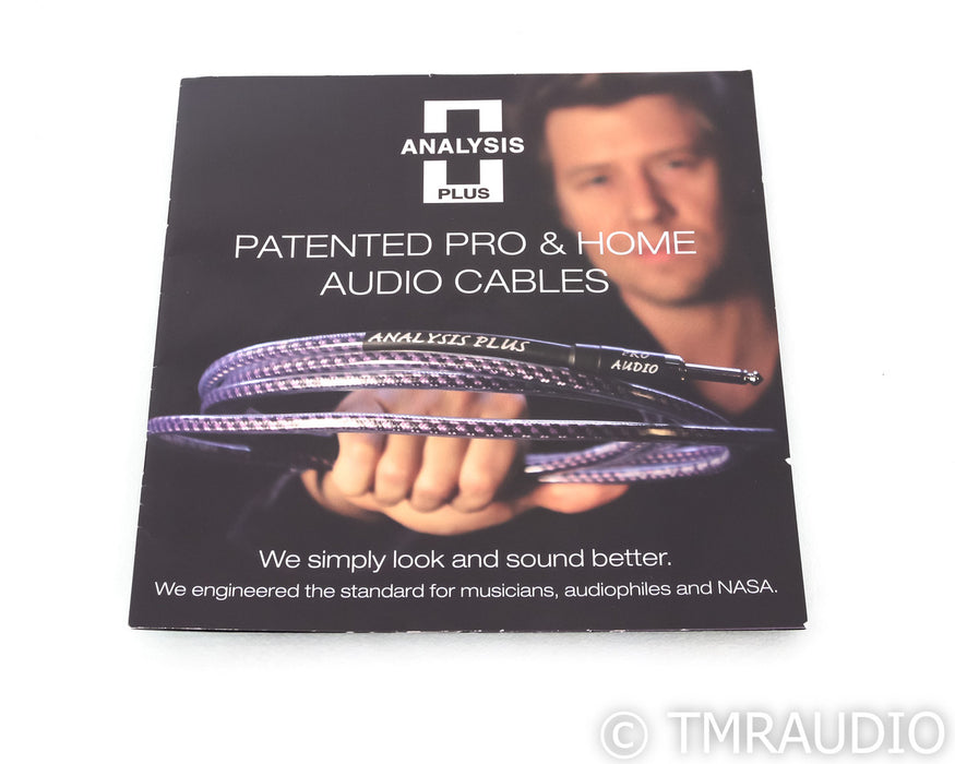 Analysis Plus Solo Crystal Oval 8 Speaker Cables; 6ft Pair