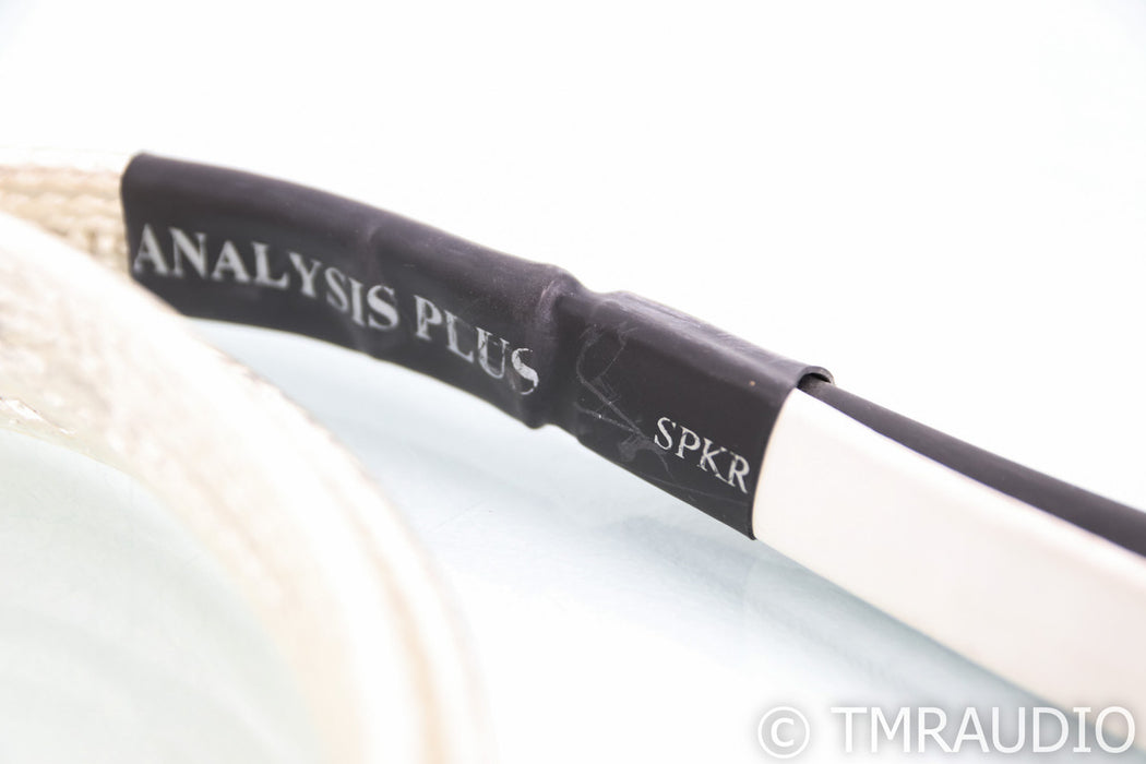 Analysis Plus Big Silver Oval Speaker Cables; 6ft Pair