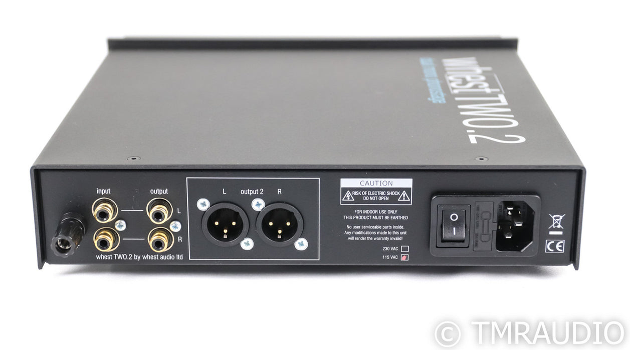 Whest Audio whestTWO.2 Dual Mono MM / MC Phono Preamplifier; Black