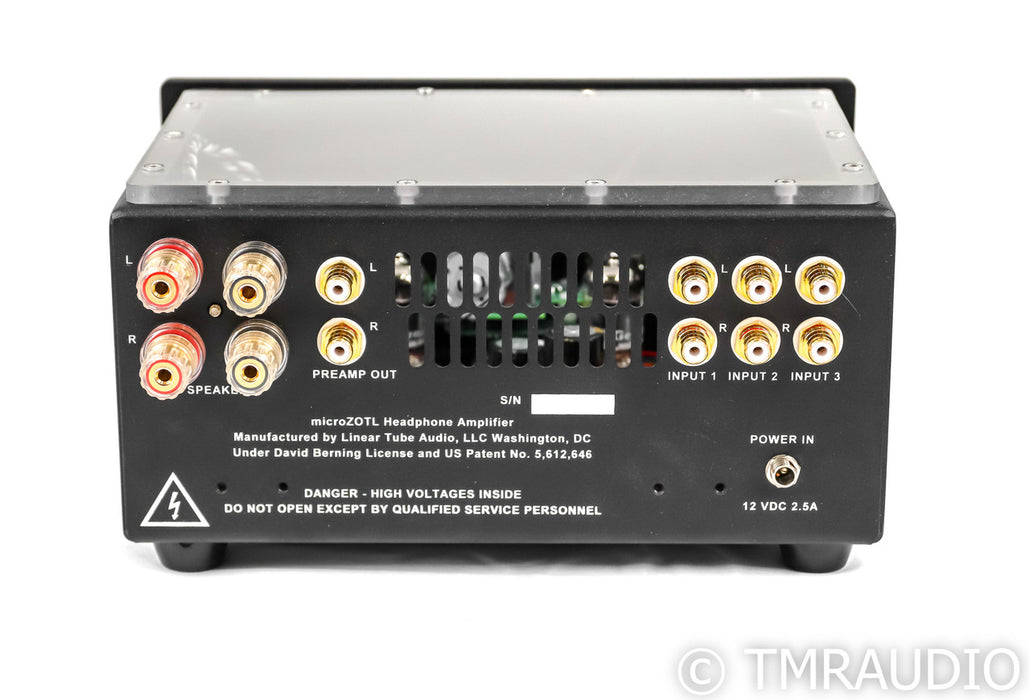 Linear Tube Audio MicroZOTL MZ2 Stereo Tube Headphone Amplifier; MZ-2; Remote