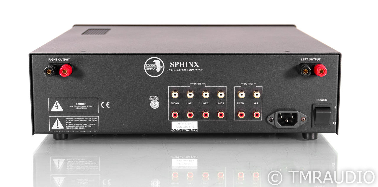 Rogue Audio Sphinx V3 Stereo Tube Hybrid Integrated Amplifier; Black; Remote