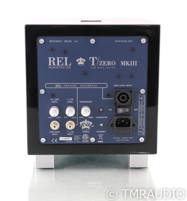 REL TZero MKIII 6.5" Powered Subwoofer; Piano Black; T0