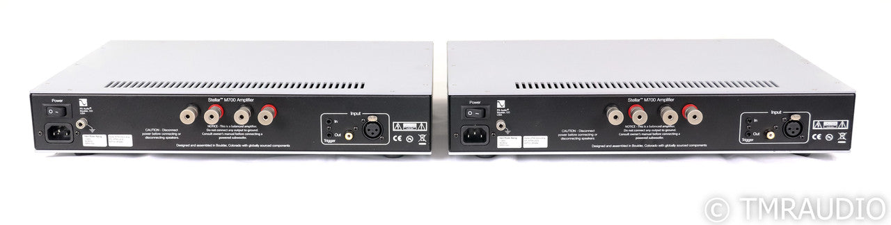 PS Audio Stellar M700 Mono Power Amplifier; Silver Pair; M-700 (Used)