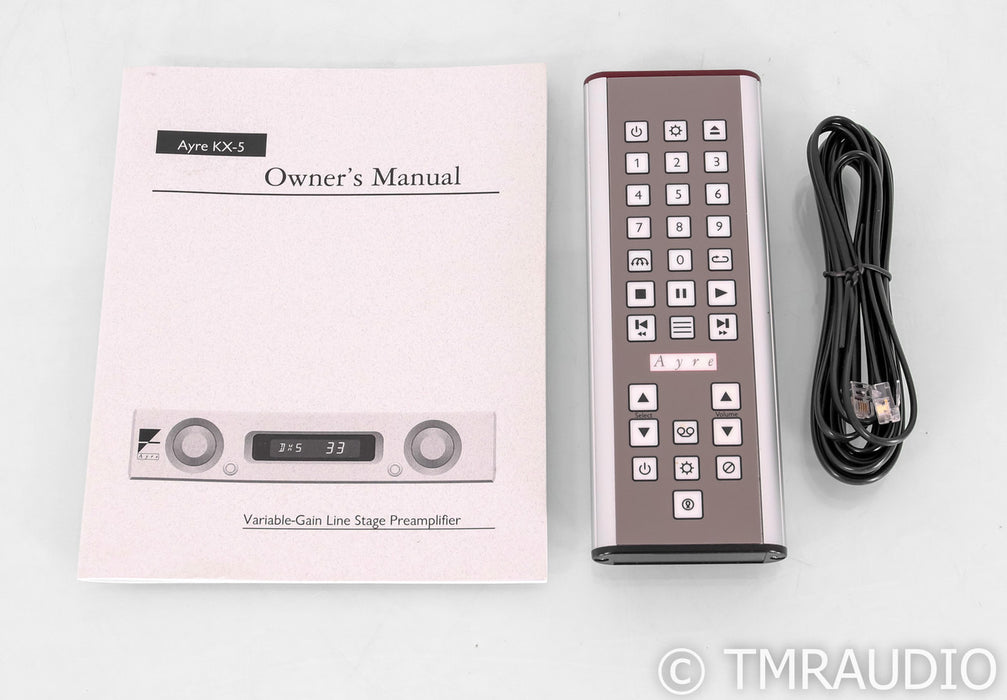 Ayre Acoustics KX-5 Twenty Stereo Preamplifier; Remote; Black; KX5-20