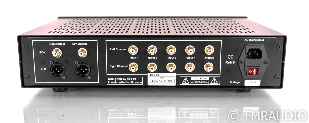 Lab12 pre1 Stereo Tube Preamplifier; Black (Open Box)