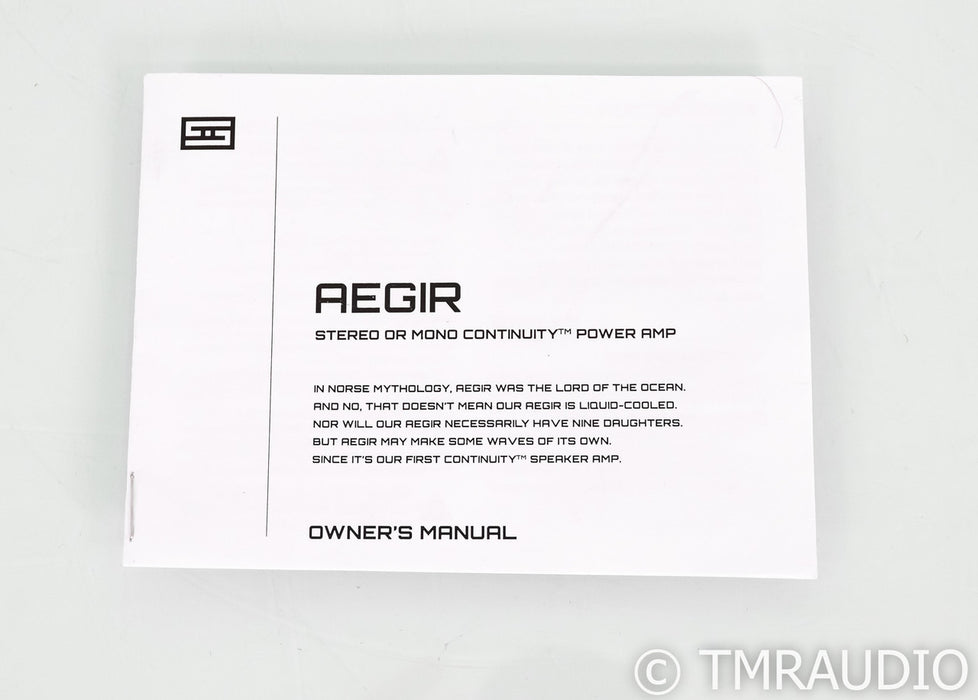 Schiit Aegir Stereo Power Amplifier; Black