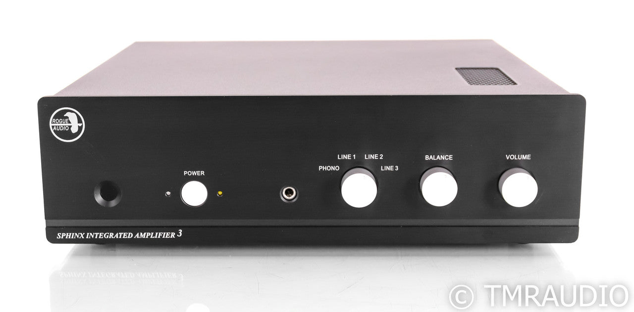 Rogue Audio Sphinx V3 Stereo Tube Hybrid Integrated Amplifier; Black;MM/MC Phono
