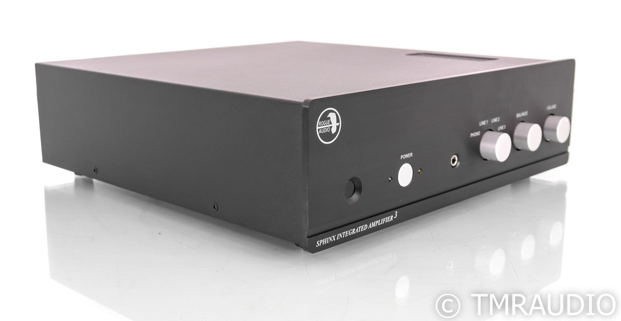 Rogue Audio Sphinx V3 Stereo Tube Hybrid Integrated Amplifier; Black;MM/MC Phono