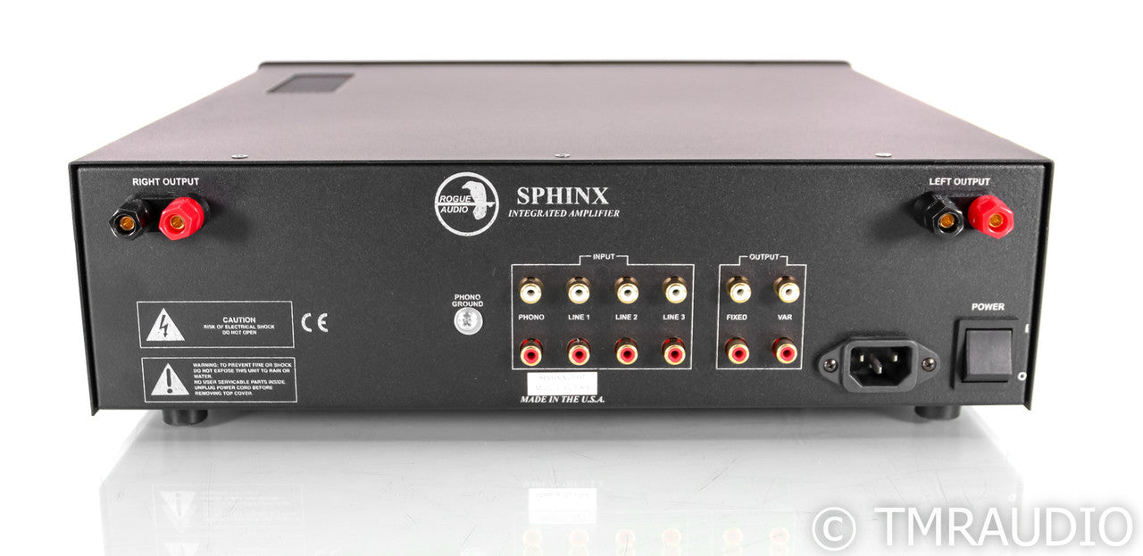 Rogue Audio Sphinx V3 Stereo Tube Hybrid Integrated Amplifier; Black;MM/MC Phono