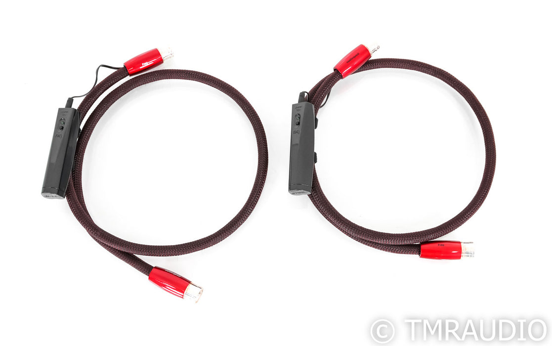 AudioQuest Fire XLR Cables; 1m Pair Balanced Interconnects; 72v DBS
