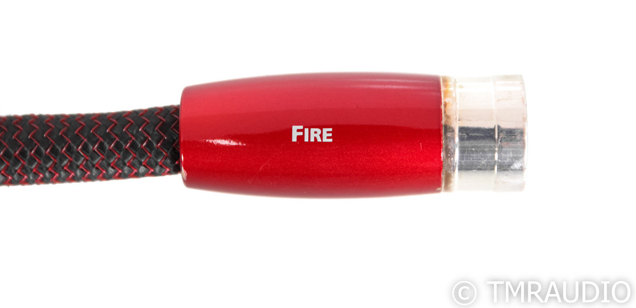 AudioQuest Fire XLR Cables; 1m Pair Balanced Interconnects; 72v DBS