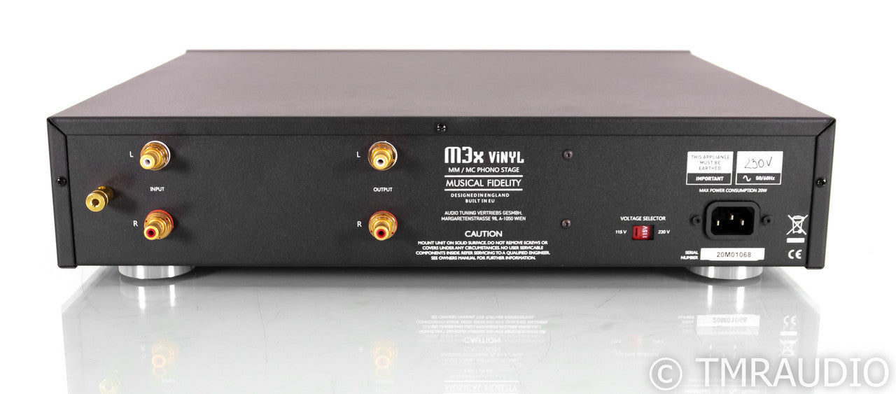 Musical Fidelity M3x Vinyl MM / MC Phono Preamplifier; Remote, Black