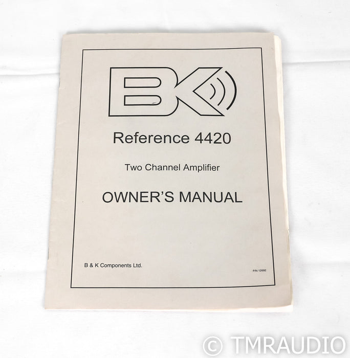 B&K Reference 4420 Stereo Power Amplifier