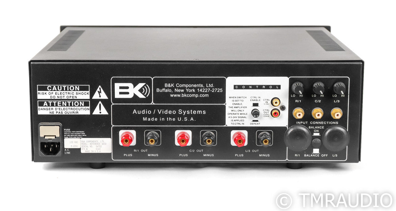 B&K Components Reference 4430 Three Channel Power Amplifier