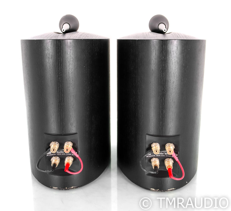B&W Nautilus 805 Bookshelf Speakers; Black Pair