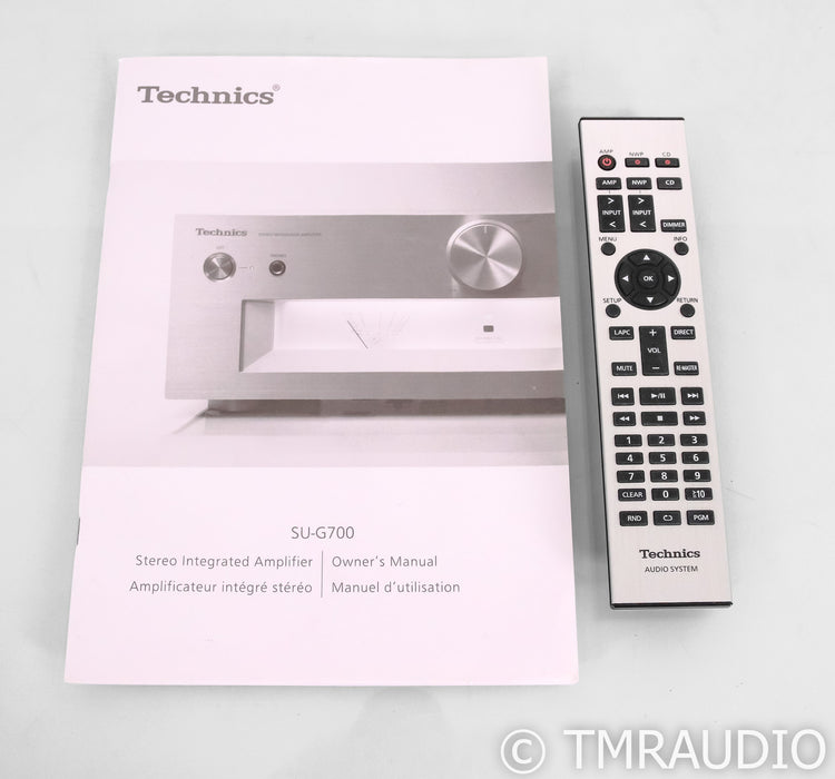 Technics SU-G700 Stereo Integrated Amplifier; SUG700; Remote; Black; MM Phono