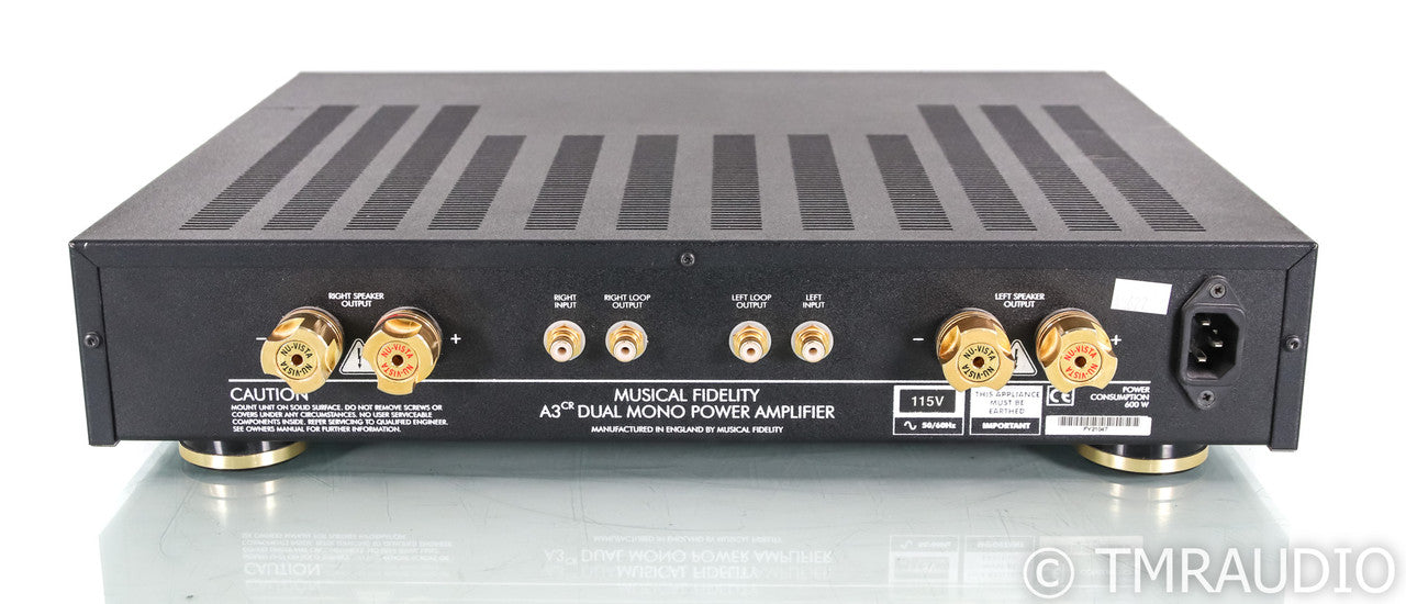 Musical Fidelity A3CR Dual Mono Power Amplifier; A3-CR