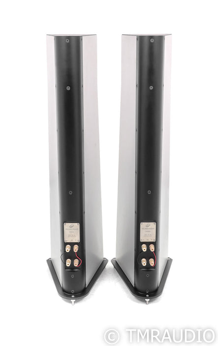 YG Acoustics Carmel Floorstanding Speakers; Brushed Aluminum Pair