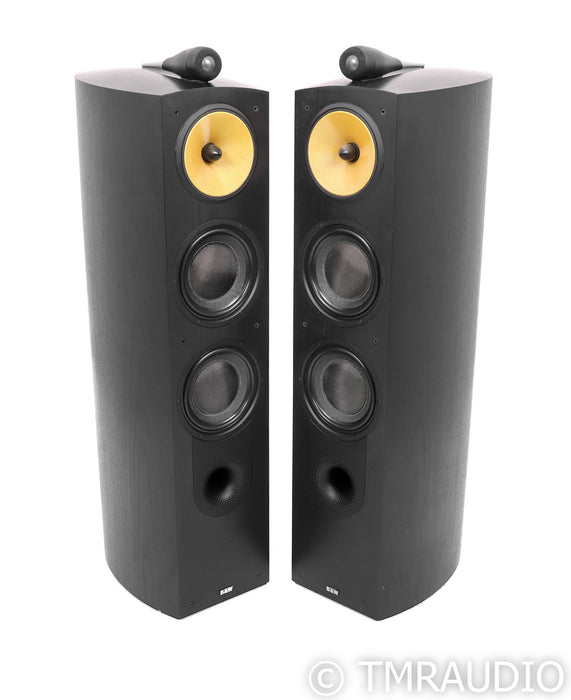 B&W Nautilus 803 Floorstanding Speakers; Black Ash Pair