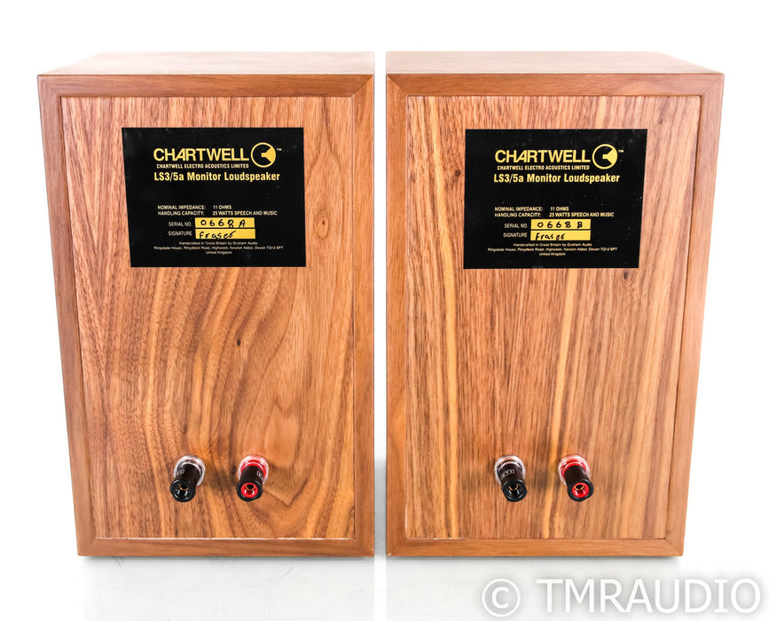Graham Audio Chartwell LS3/5A Bookshelf Speakers; Walnut Pair