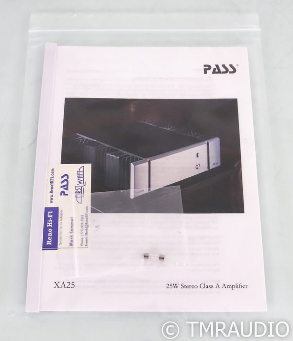 Pass Labs XA25 Stereo Power Amplifier; XA-25