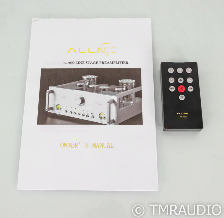 Allnic L-7000 Stereo Tube Preamplifier; Remote; Black