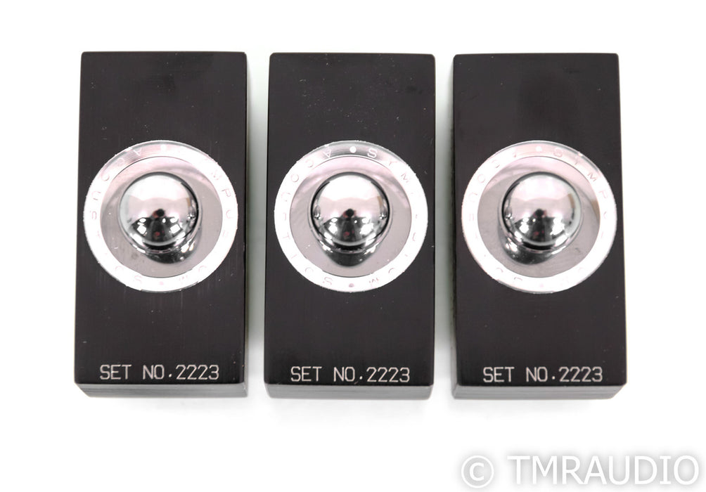 Symposium Rollerblocks Series 2+ Isolation System; Tungsten Carbide; Set of 3