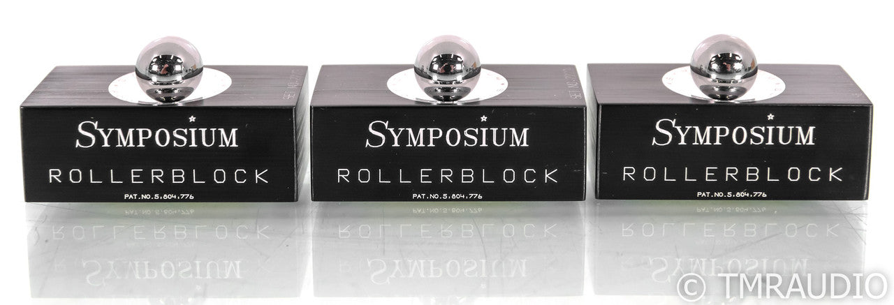 Symposium Rollerblocks Series 2+ Isolation System; Tungsten Carbide; Set of 3