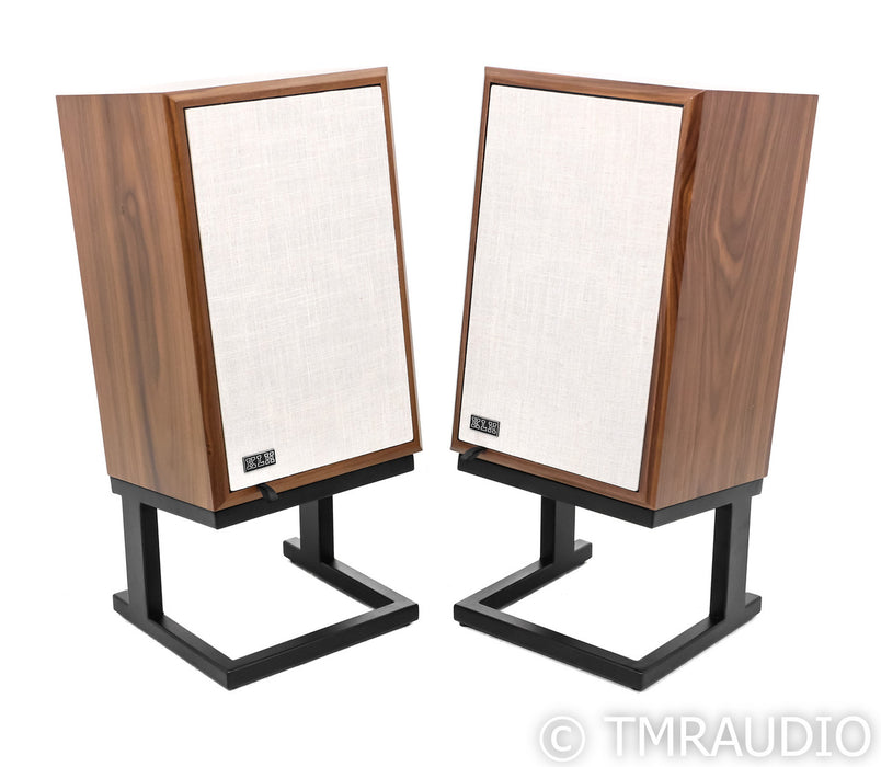 KLH Model 3 Bookshelf Speakers; Walnut Pair w/ Stands; Model Three