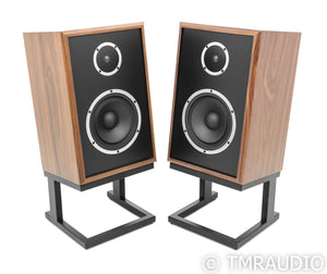 KLH Model 3 Bookshelf Speakers; Walnut Pair w/ Stands; Model Three