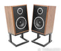 KLH Model 3 Bookshelf Speakers; Walnut Pair w/ Stands; Model Three
