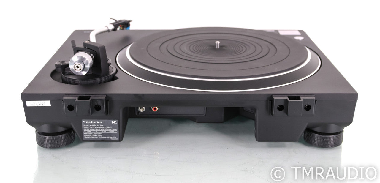 Technics SL-100C Direct Drive Turntable; AT-VM95C Cartridge; Black