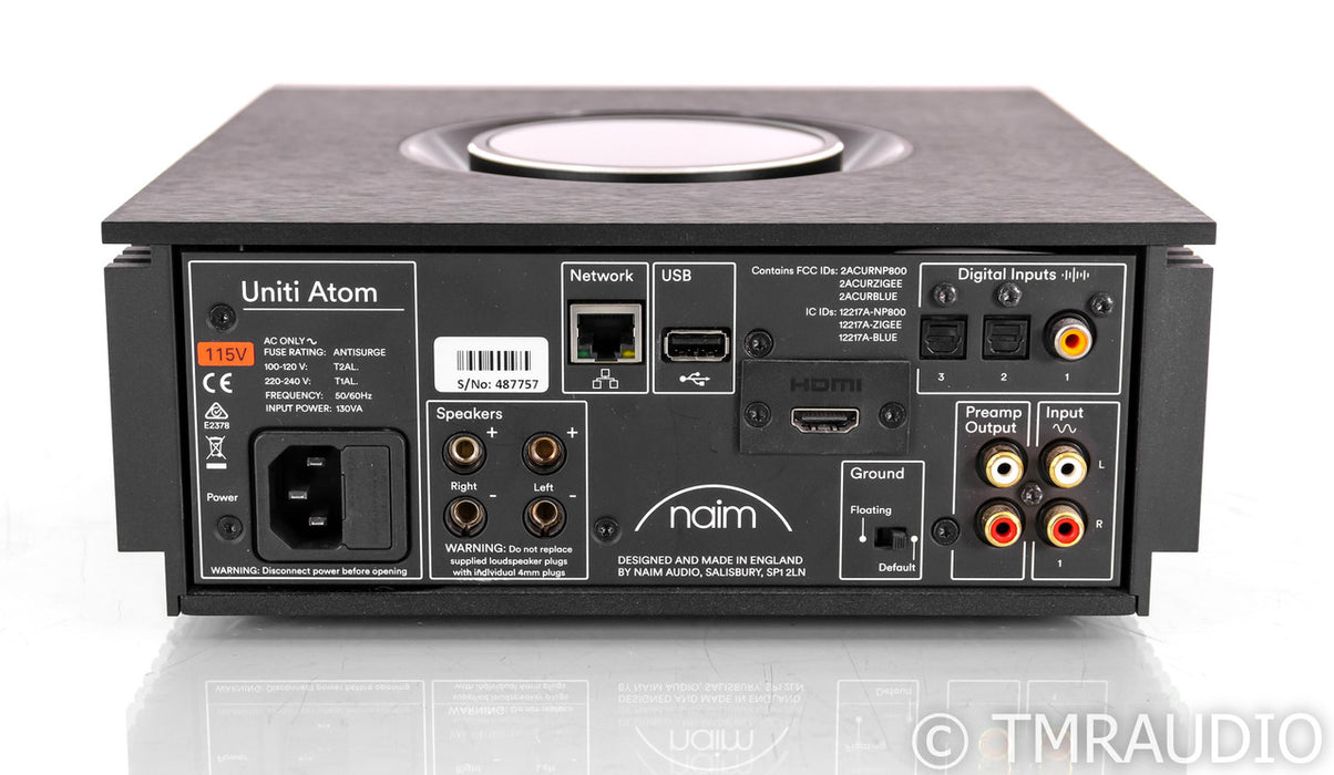 Naim Uniti Atom Wireless Streaming Integrated Amplifier; Remote; Bluetooth