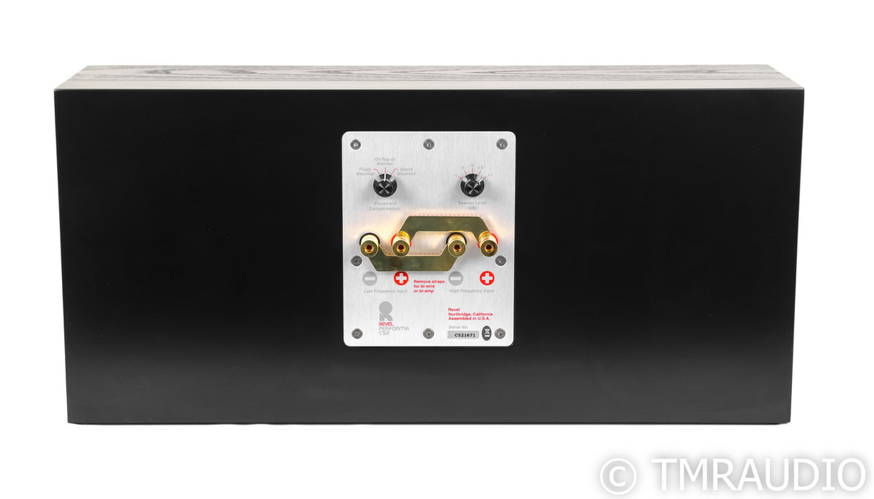 Revel Performa C52 Center Channel Speaker; Black Ash