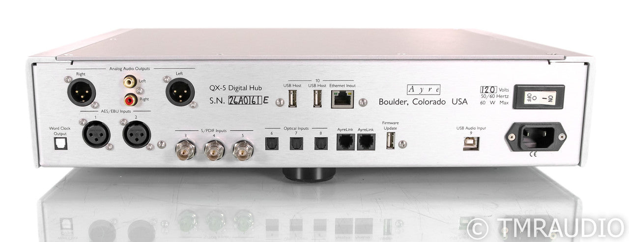 Ayre Acoustics QX-5 Twenty DAC; Remote; Wireless; Silver; QX5-20