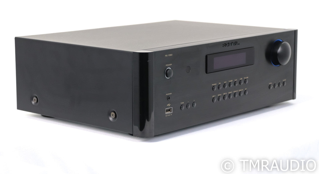 Rotel RC-1590 Stereo Preamplifier; Remote; MM Phono; Wireless; Black