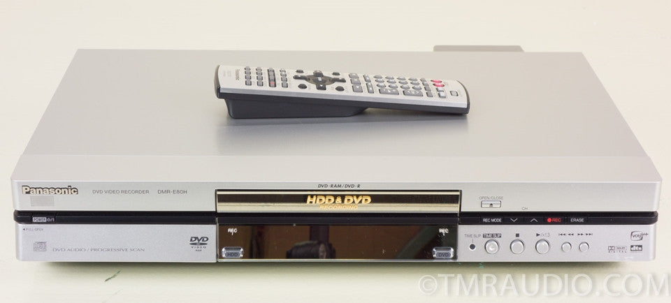 Panasonic DMR-E80H Progressive-Scan DVD Player/Recorder with 80GB Hard Drive